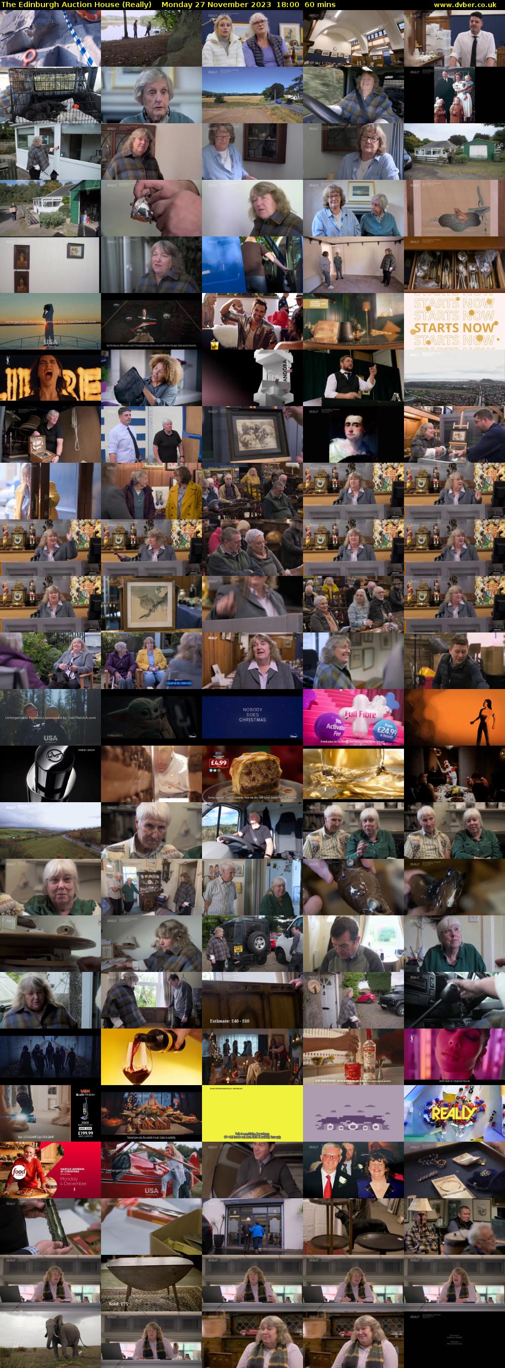 The Edinburgh Auction House (Really) Monday 27 November 2023 18:00 - 19:00