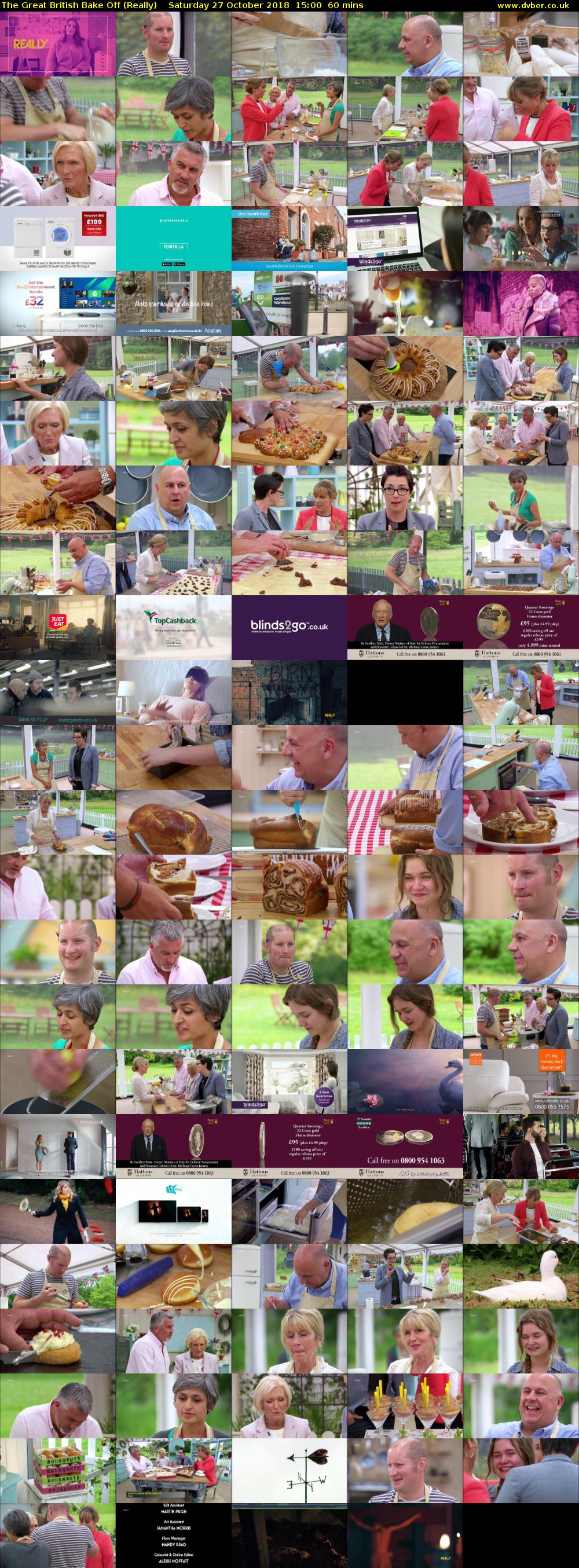 The Great British Bake Off (Really) Saturday 27 October 2018 15:00 - 16:00