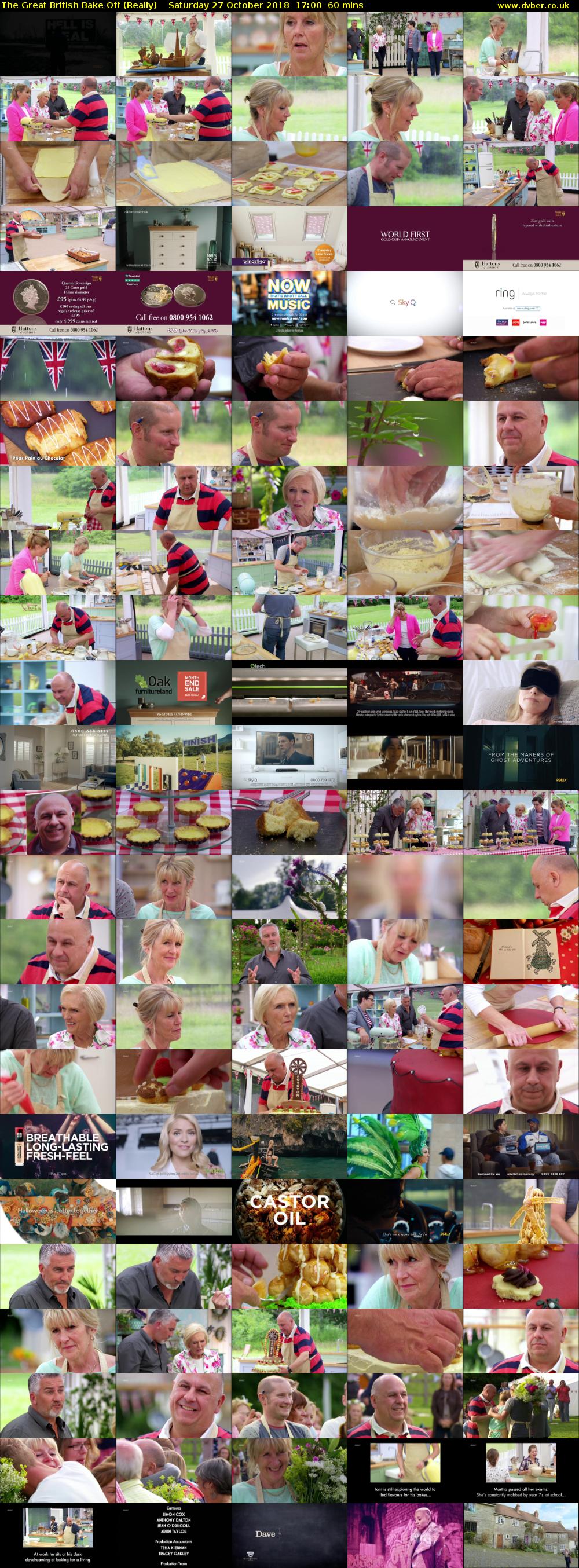 The Great British Bake Off (Really) Saturday 27 October 2018 17:00 - 18:00