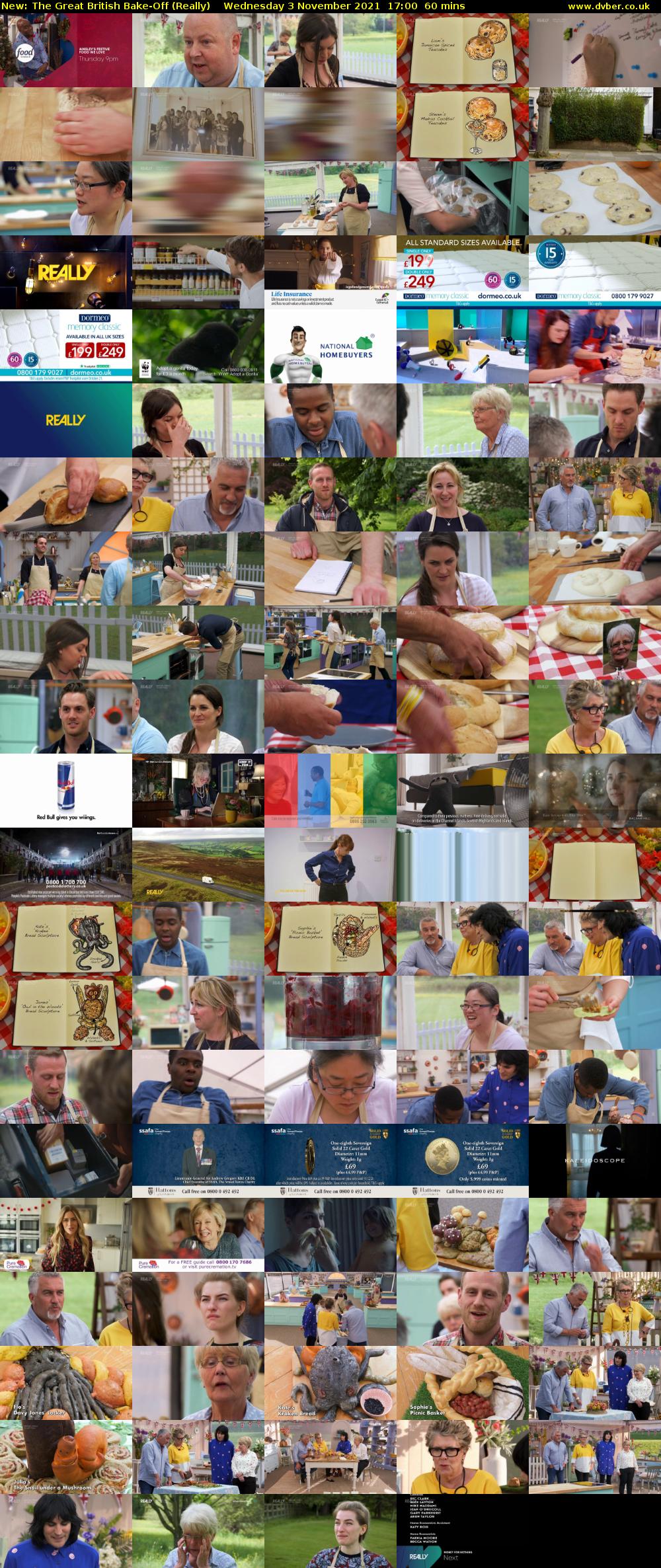 The Great British Bake-Off (Really) Wednesday 3 November 2021 17:00 - 18:00