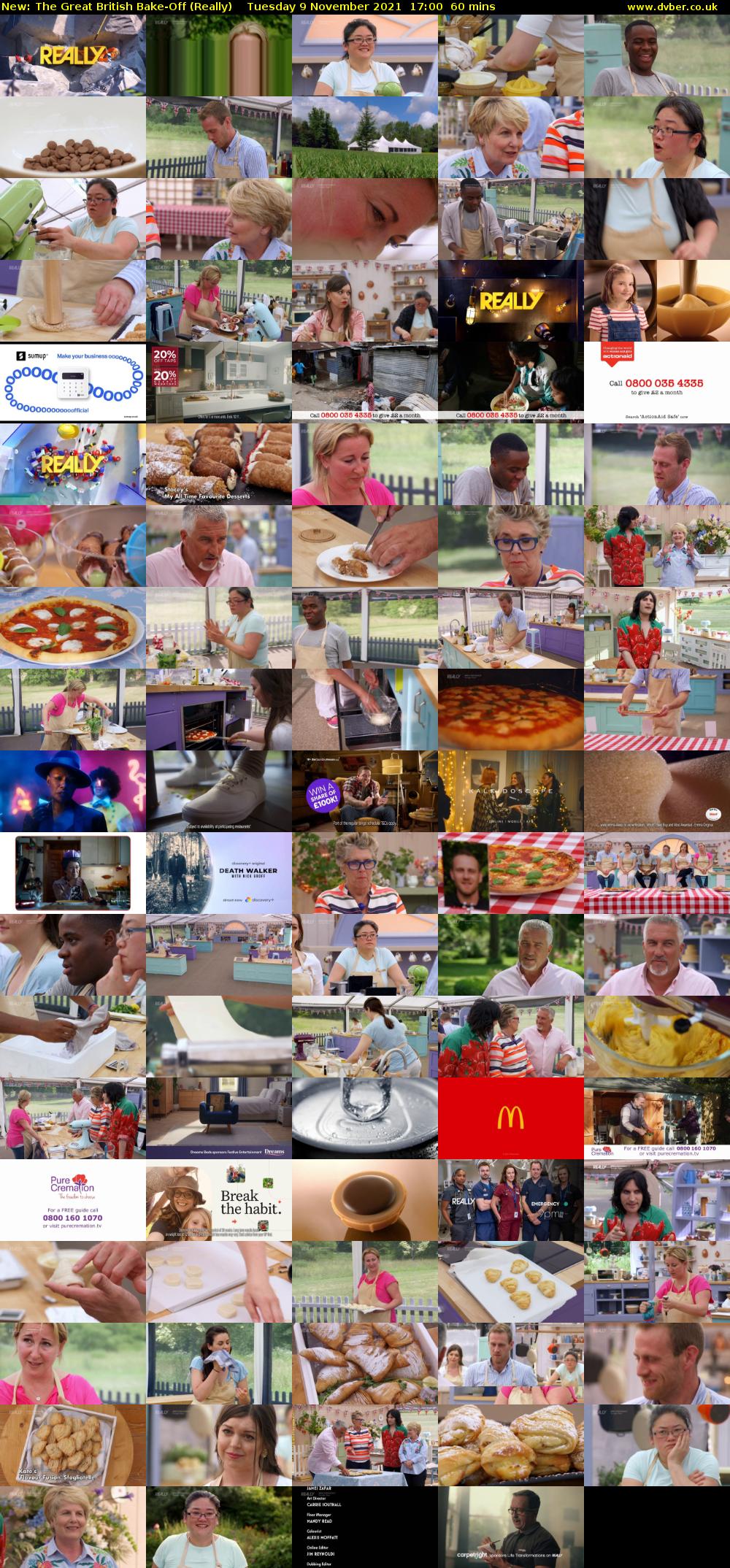 The Great British Bake-Off (Really) Tuesday 9 November 2021 17:00 - 18:00