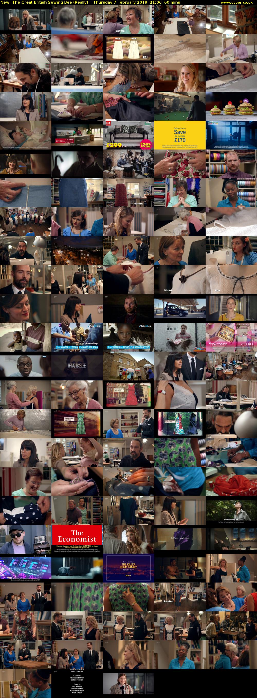 The Great British Sewing Bee (Really) Thursday 7 February 2019 21:00 - 22:00