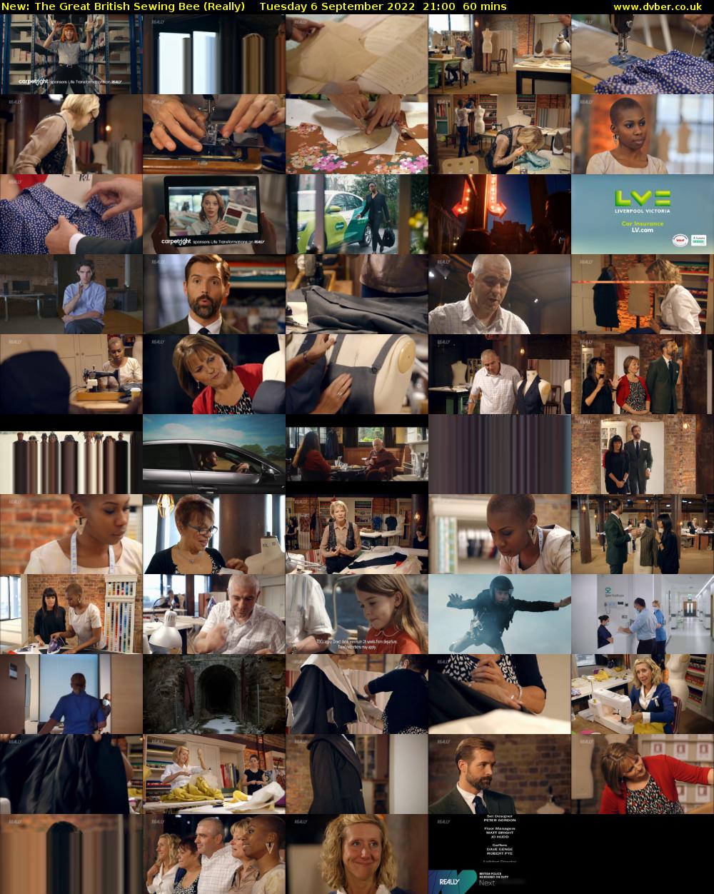 The Great British Sewing Bee (Really) Tuesday 6 September 2022 21:00 - 22:00