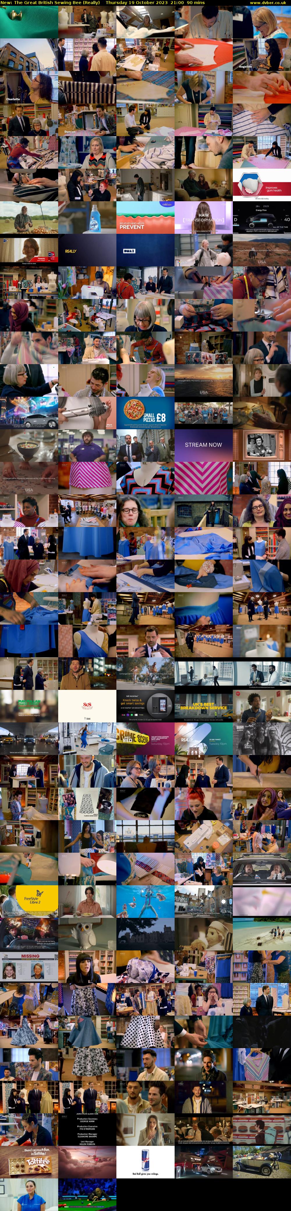 The Great British Sewing Bee (Really) Thursday 19 October 2023 21:00 - 22:30