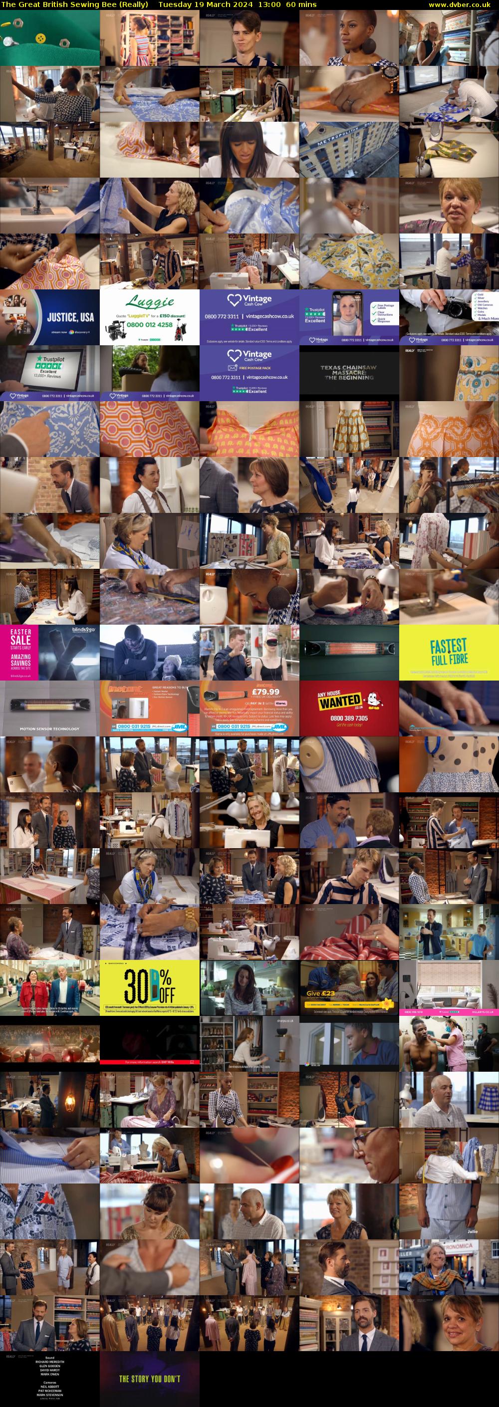 The Great British Sewing Bee (Really) Tuesday 19 March 2024 13:00 - 14:00