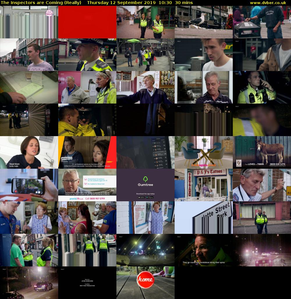The Inspectors Are Coming (Really) Thursday 12 September 2019 10:30 - 11:00