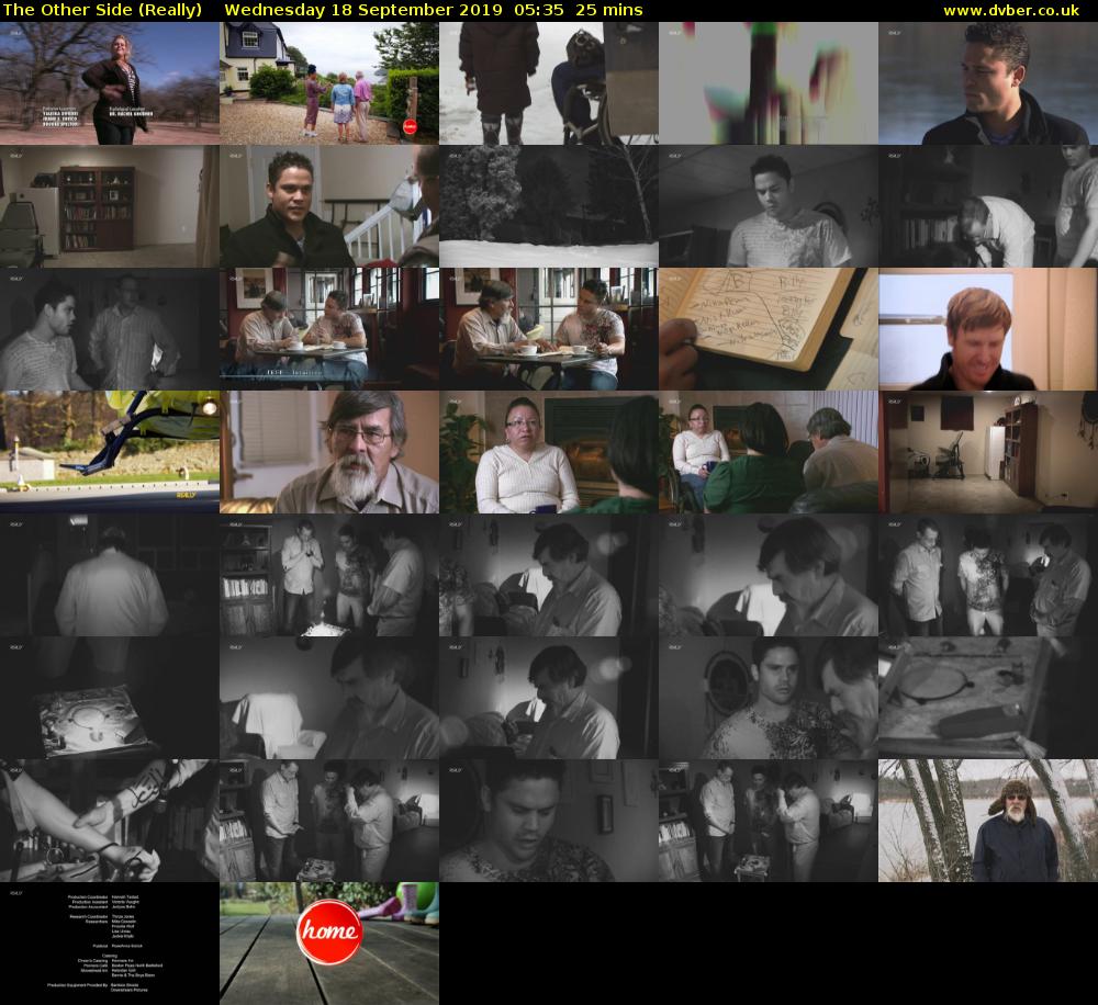 The Other Side (Really) Wednesday 18 September 2019 05:35 - 06:00