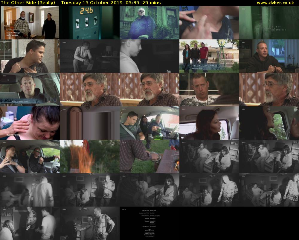 The Other Side (Really) Tuesday 15 October 2019 05:35 - 06:00