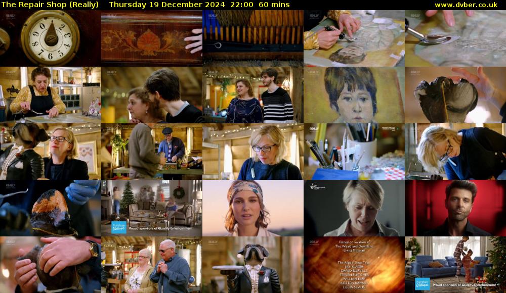 The Repair Shop (Really) Thursday 19 December 2024 22:00 - 23:00
