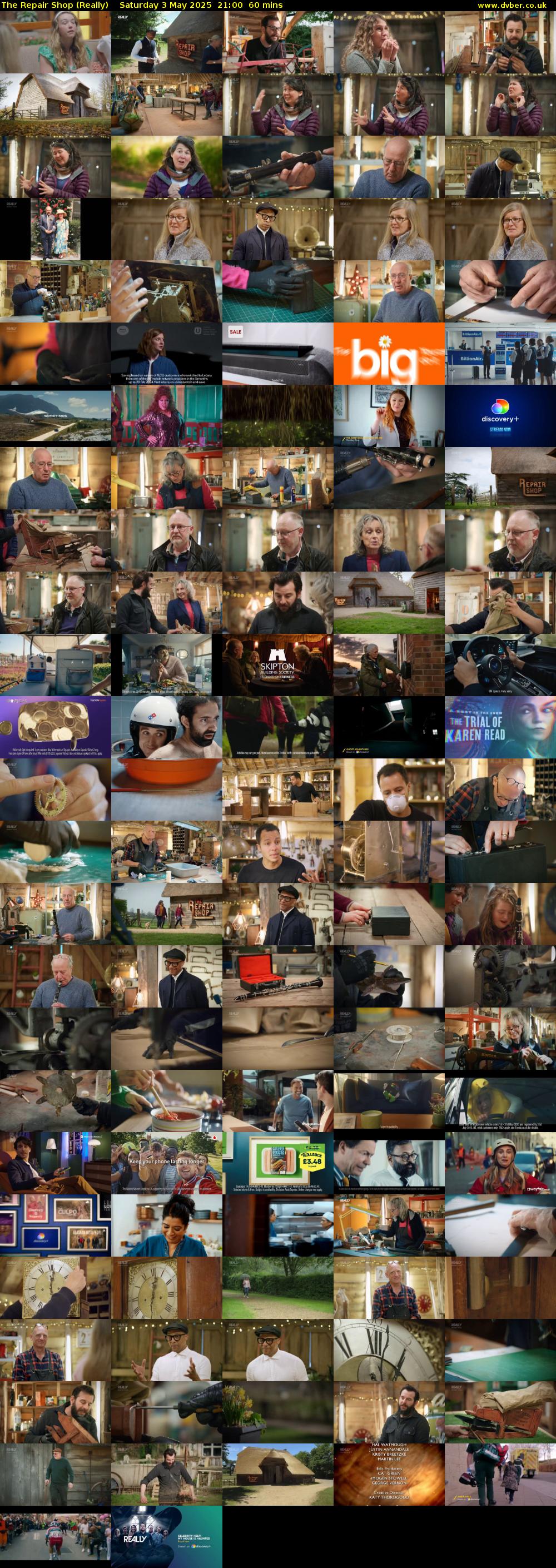 The Repair Shop (Really) Saturday 3 May 2025 21:00 - 22:00