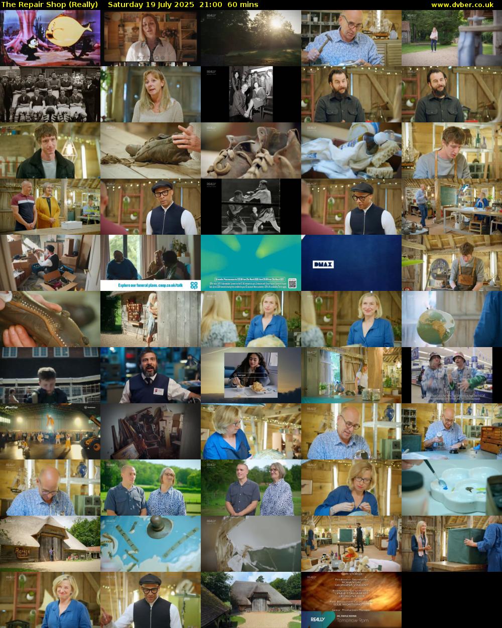 The Repair Shop (Really) Saturday 19 July 2025 21:00 - 22:00