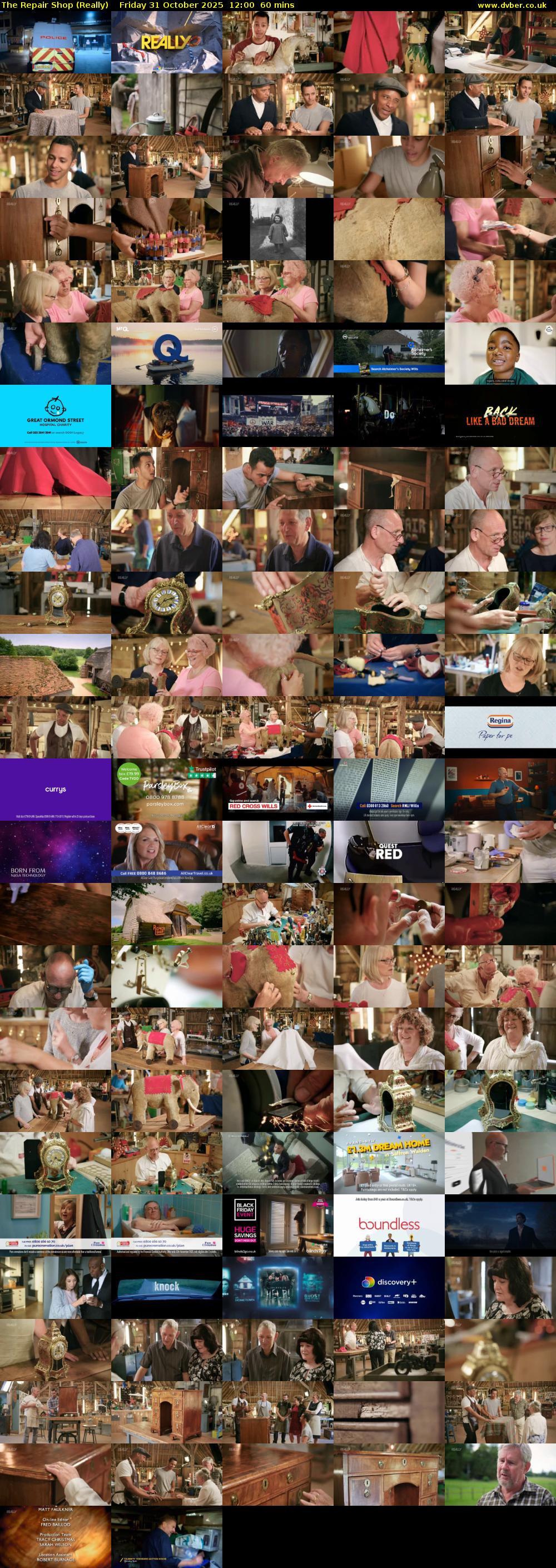 The Repair Shop (Really) Friday 31 October 2025 12:00 - 13:00