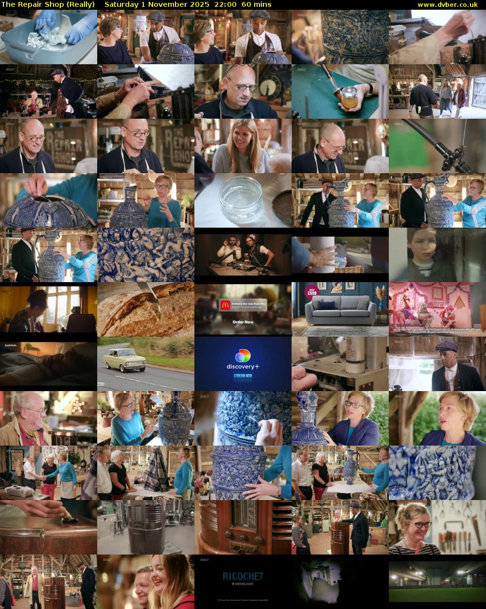 The Repair Shop (Really) Saturday 1 November 2025 22:00 - 23:00