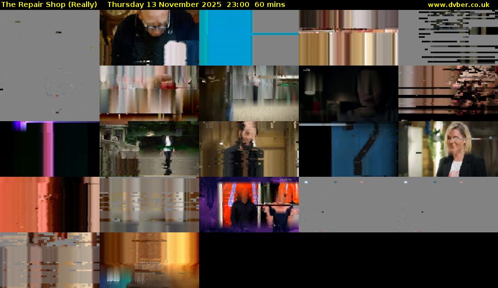 The Repair Shop (Really) Thursday 13 November 2025 23:00 - 00:00