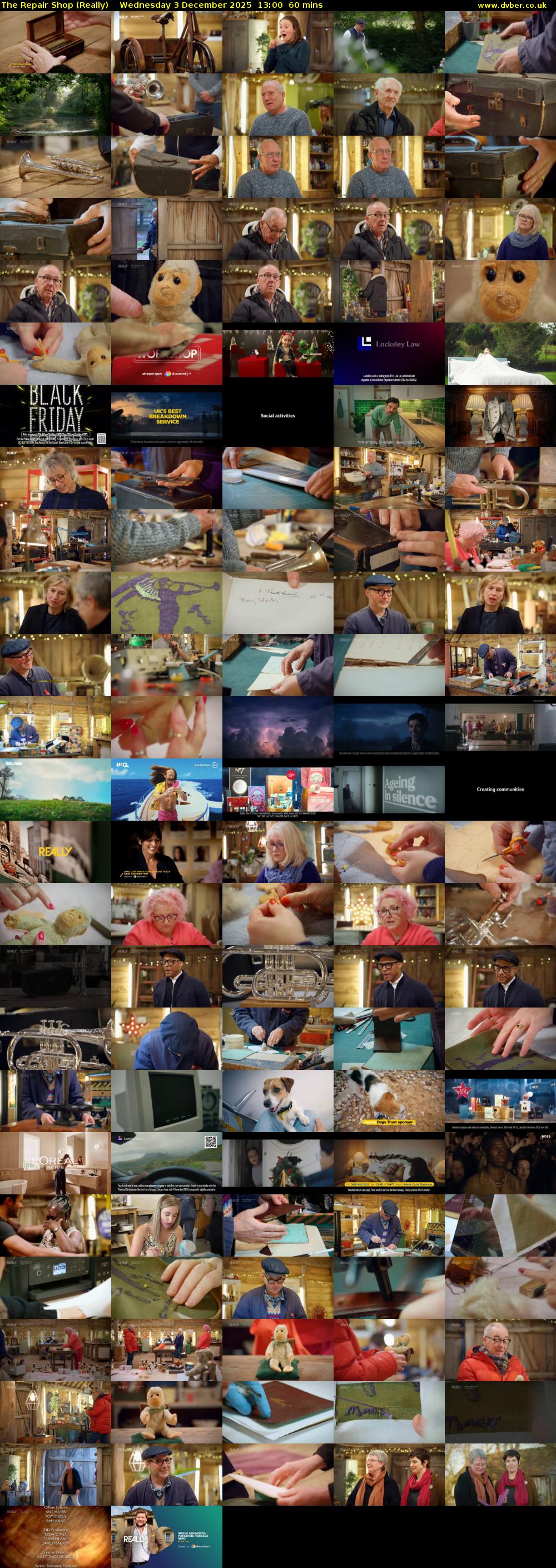 The Repair Shop (Really) Wednesday 3 December 2025 13:00 - 14:00