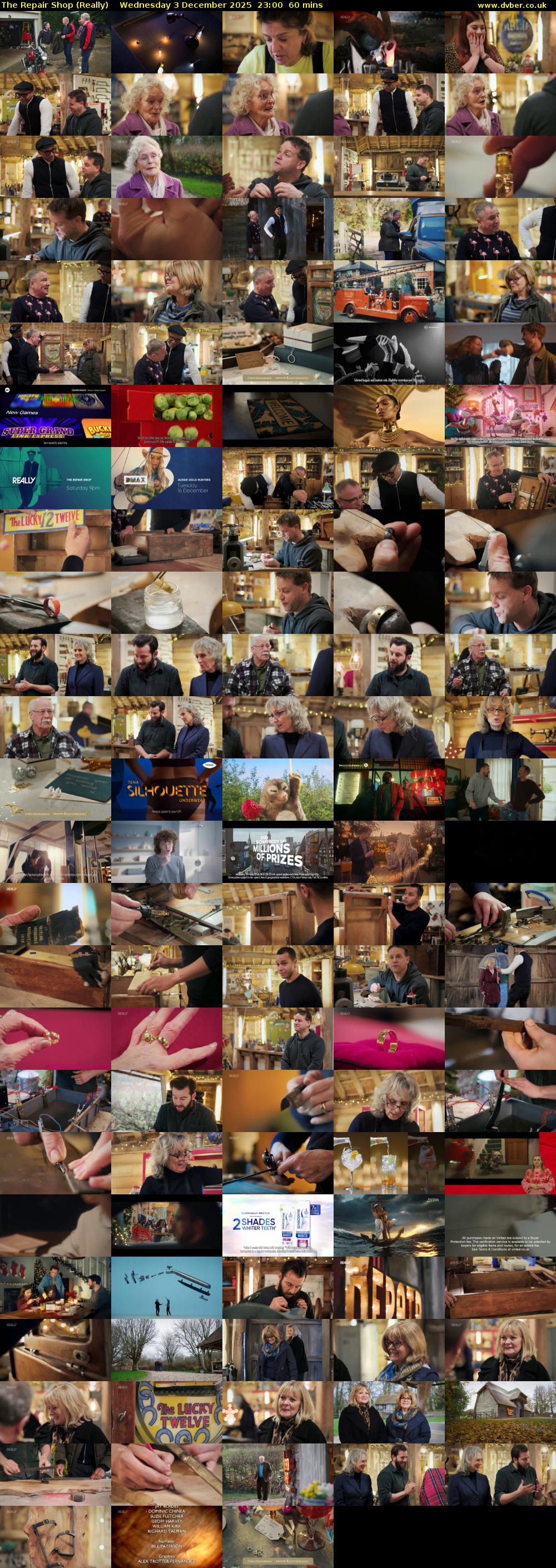 The Repair Shop (Really) Wednesday 3 December 2025 23:00 - 00:00