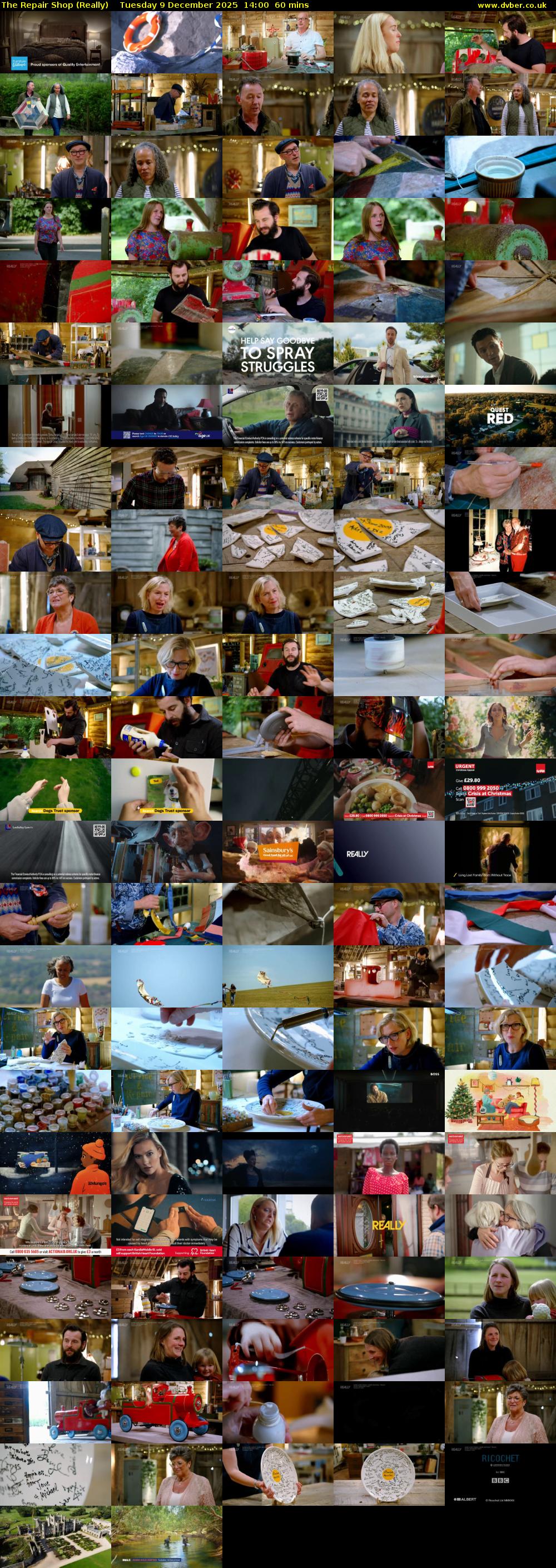 The Repair Shop (Really) Tuesday 9 December 2025 14:00 - 15:00