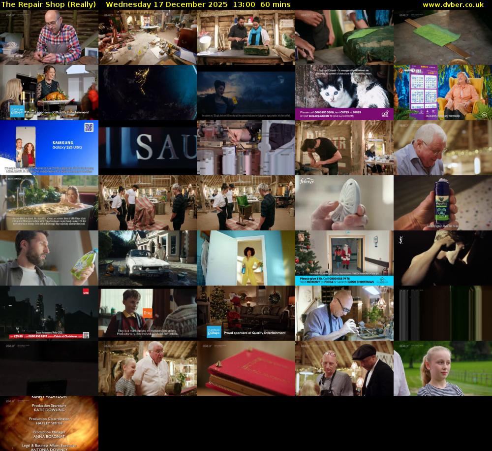 The Repair Shop (Really) Wednesday 17 December 2025 13:00 - 14:00