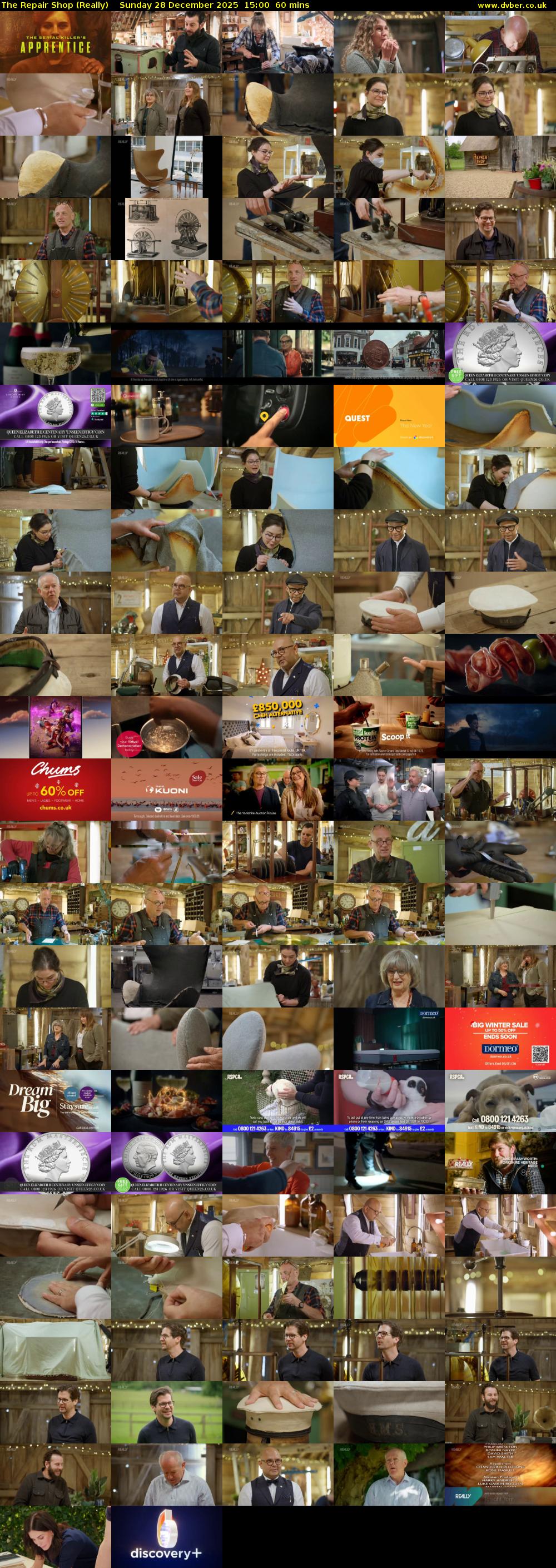 The Repair Shop (Really) Sunday 28 December 2025 15:00 - 16:00