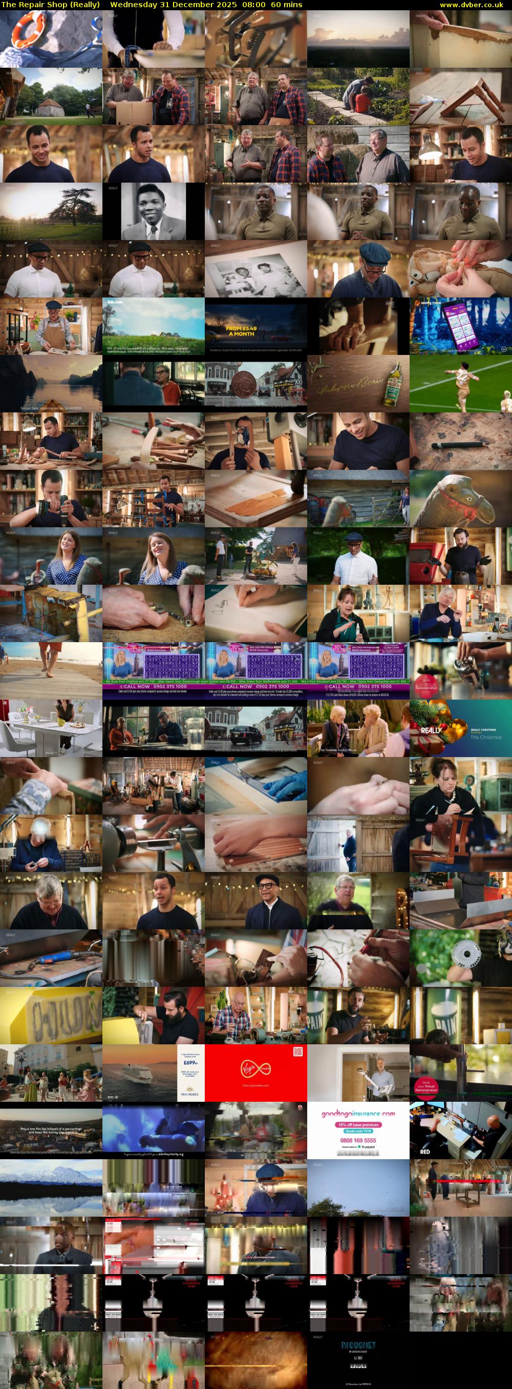The Repair Shop (Really) Wednesday 31 December 2025 08:00 - 09:00