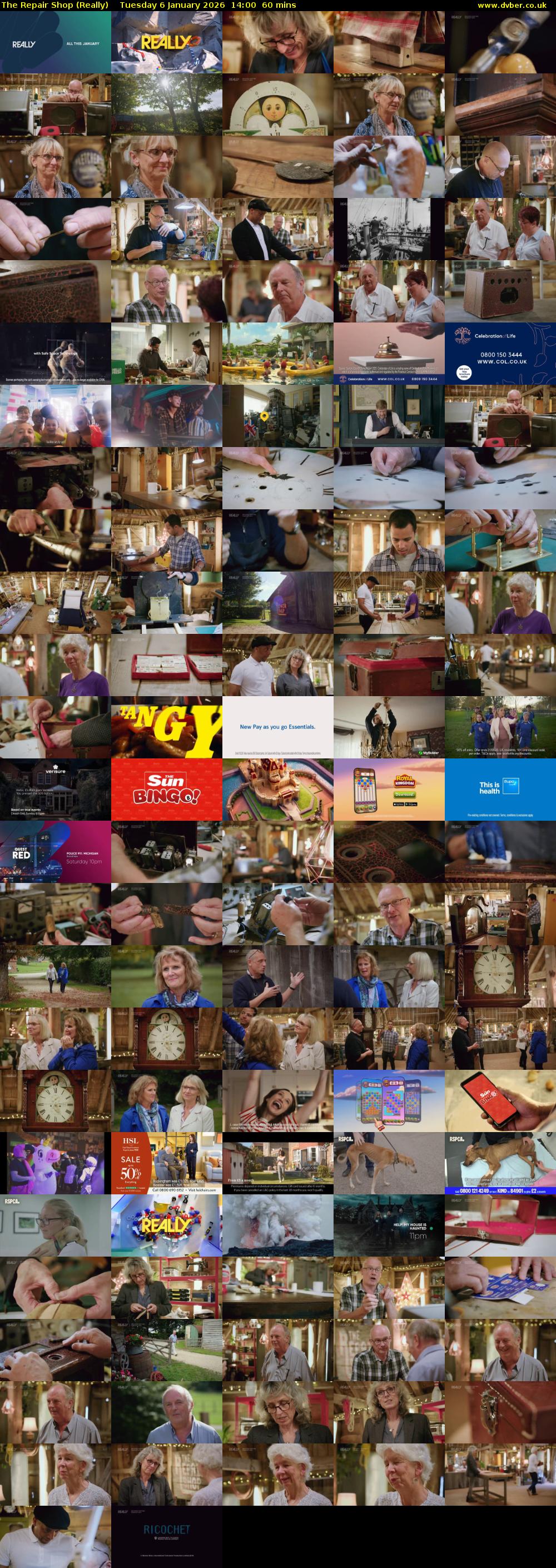 The Repair Shop (Really) Tuesday 6 January 2026 14:00 - 15:00