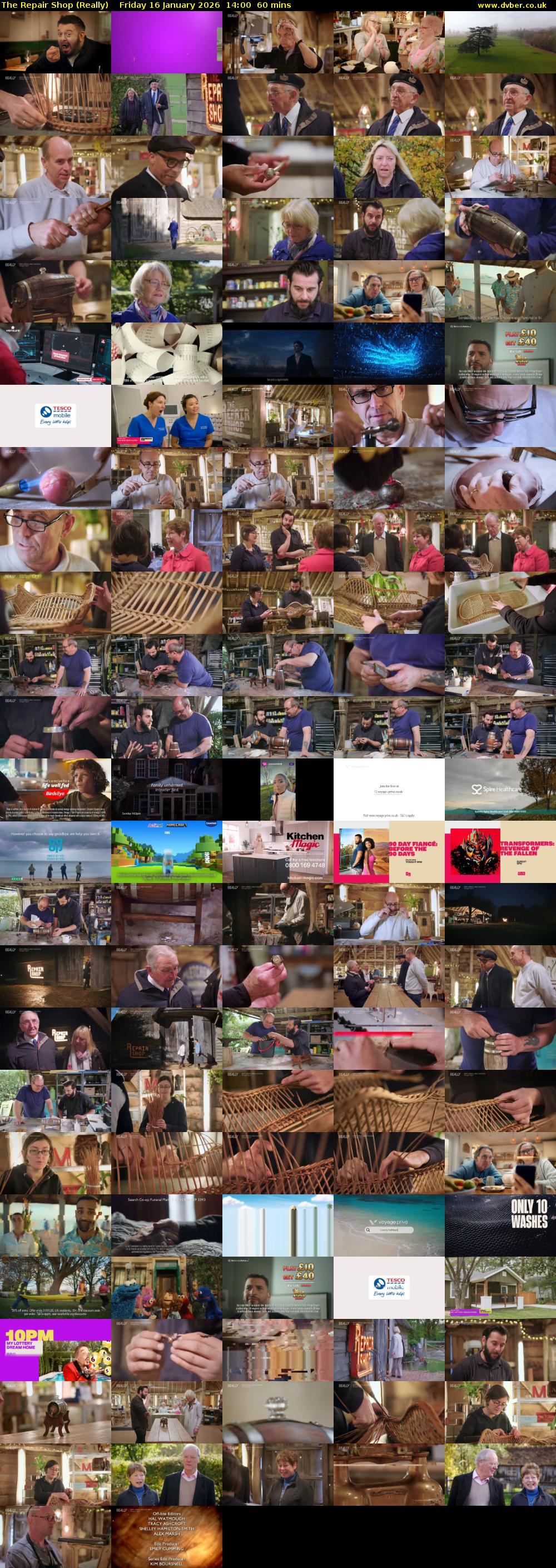 The Repair Shop (Really) Friday 16 January 2026 14:00 - 15:00