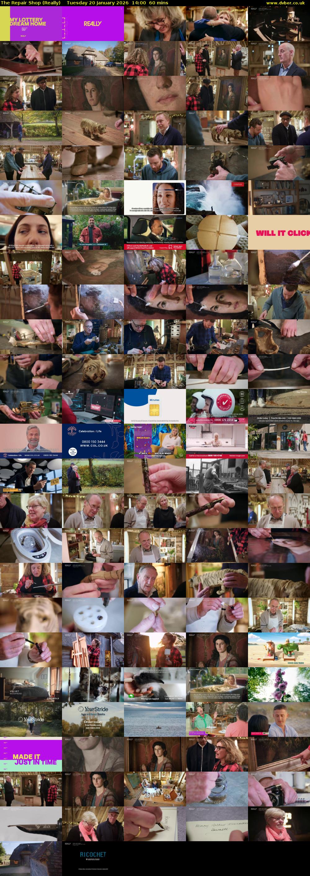 The Repair Shop (Really) Tuesday 20 January 2026 14:00 - 15:00