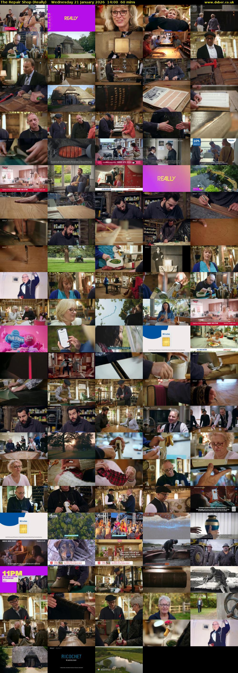 The Repair Shop (Really) Wednesday 21 January 2026 14:00 - 15:00