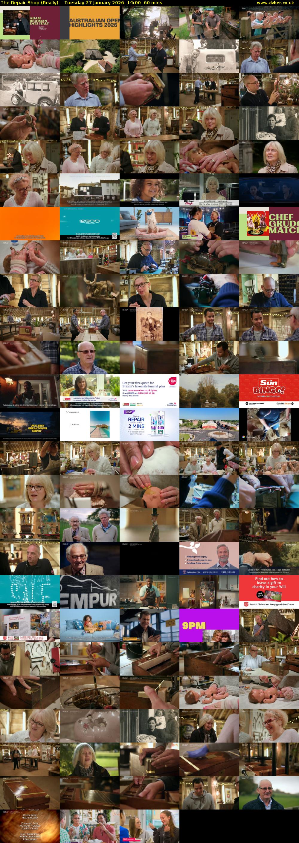 The Repair Shop (Really) Tuesday 27 January 2026 14:00 - 15:00