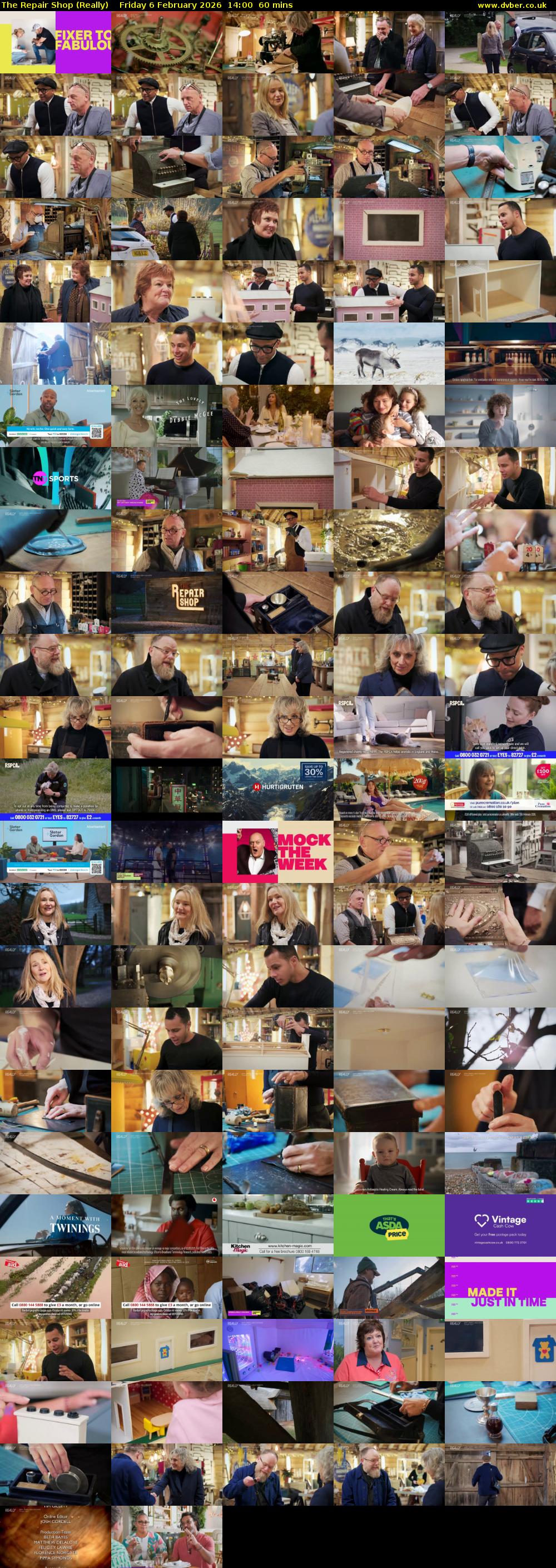 The Repair Shop (Really) Friday 6 February 2026 14:00 - 15:00