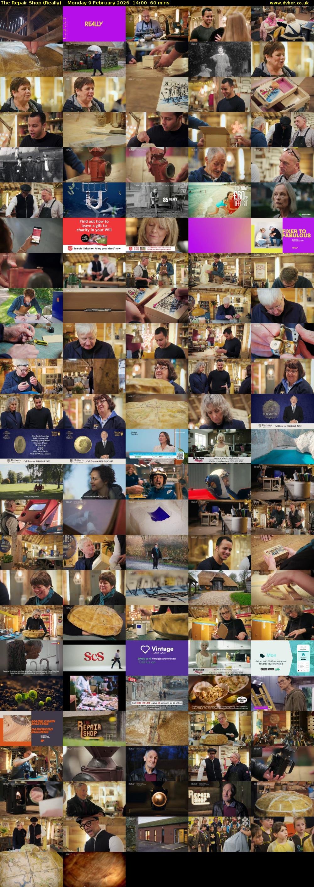 The Repair Shop (Really) Monday 9 February 2026 14:00 - 15:00