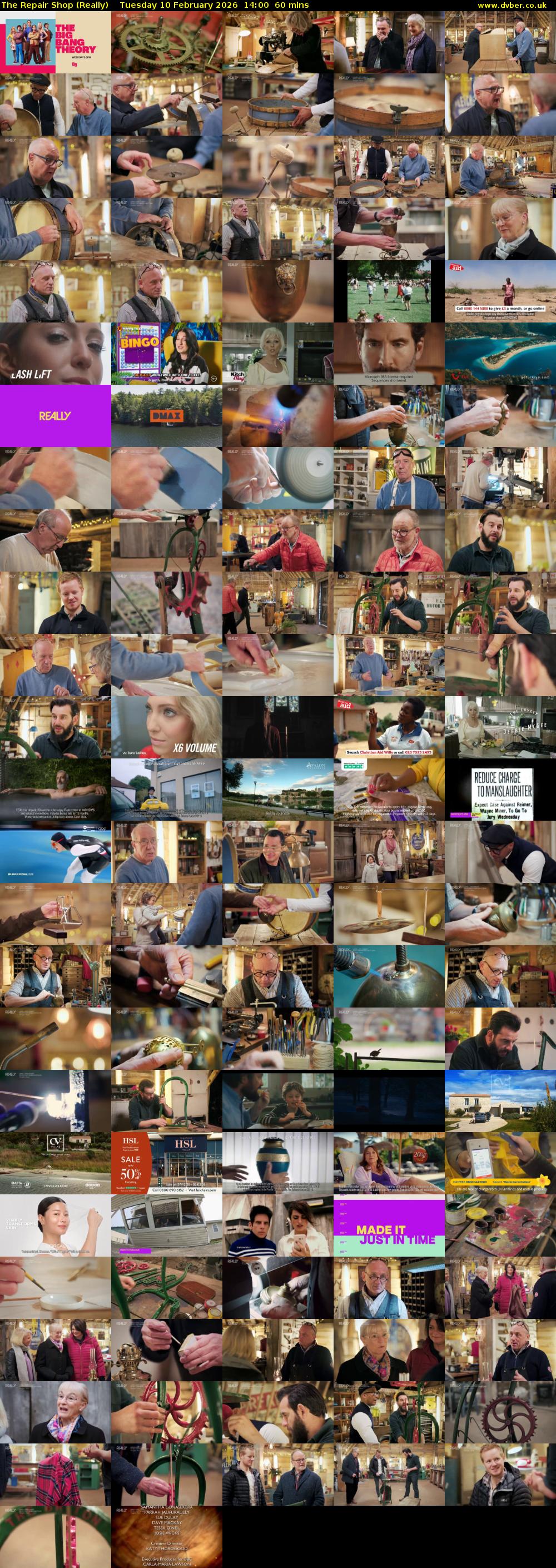 The Repair Shop (Really) Tuesday 10 February 2026 14:00 - 15:00