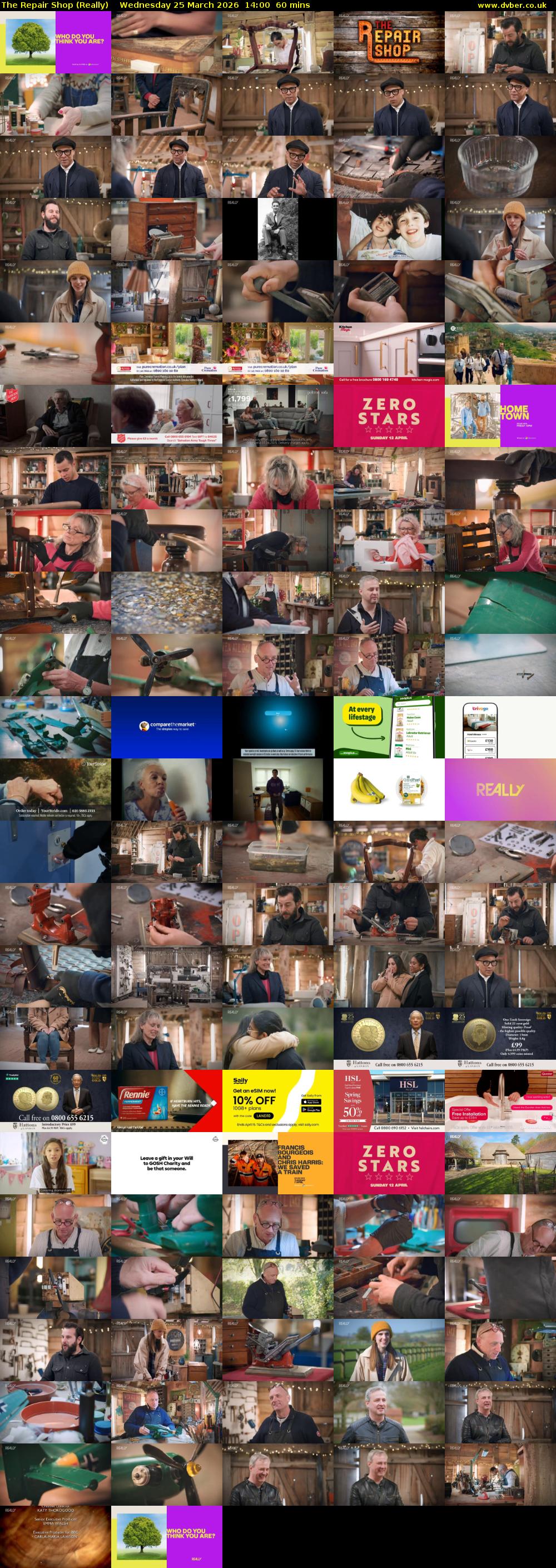 The Repair Shop (Really) Wednesday 25 March 2026 14:00 - 15:00