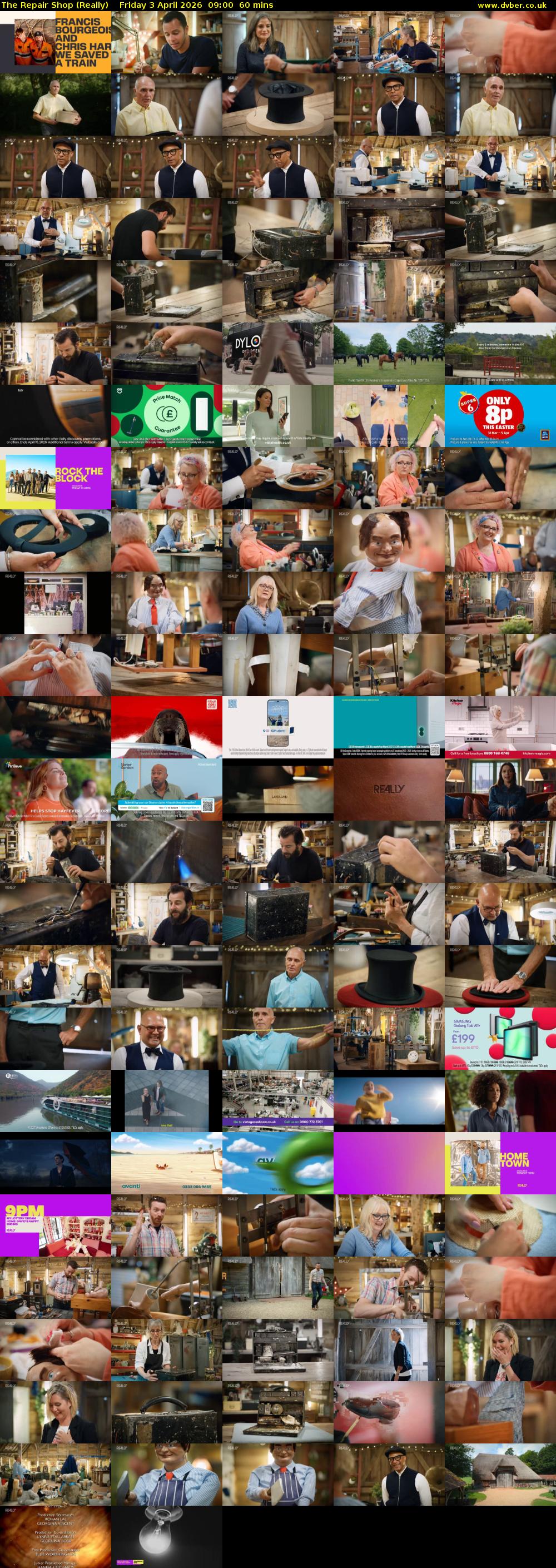 The Repair Shop (Really) Friday 3 April 2026 09:00 - 10:00