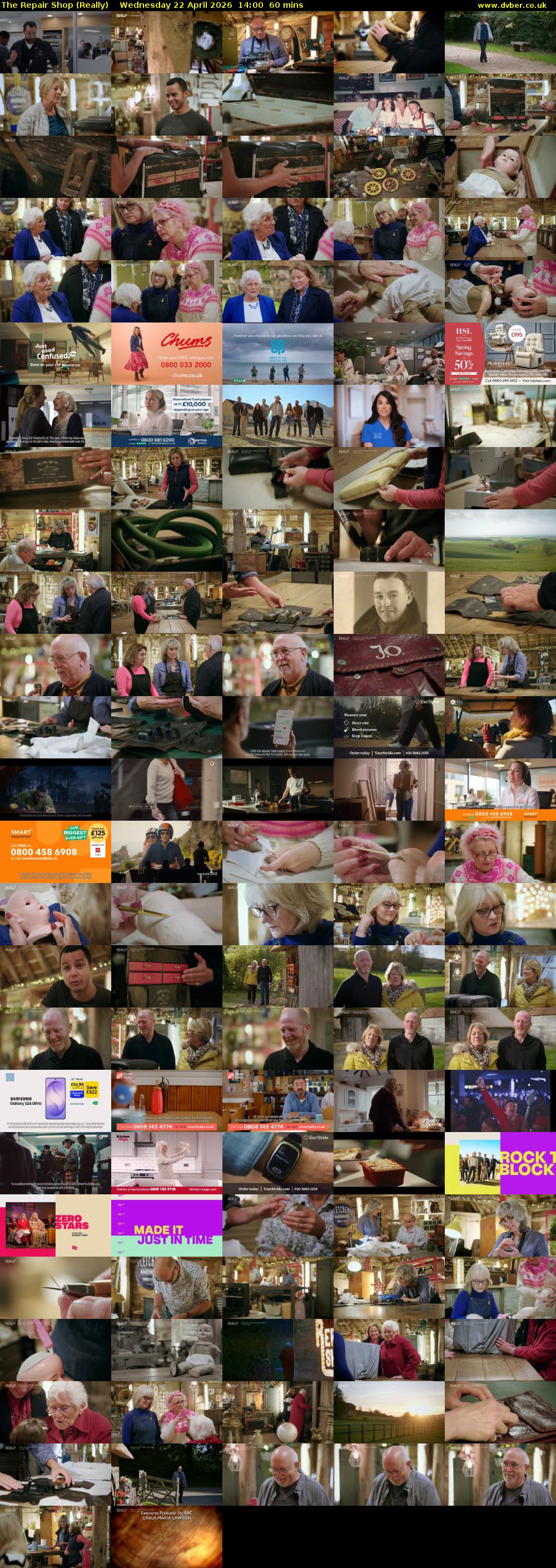 The Repair Shop (Really) Wednesday 22 April 2026 14:00 - 15:00