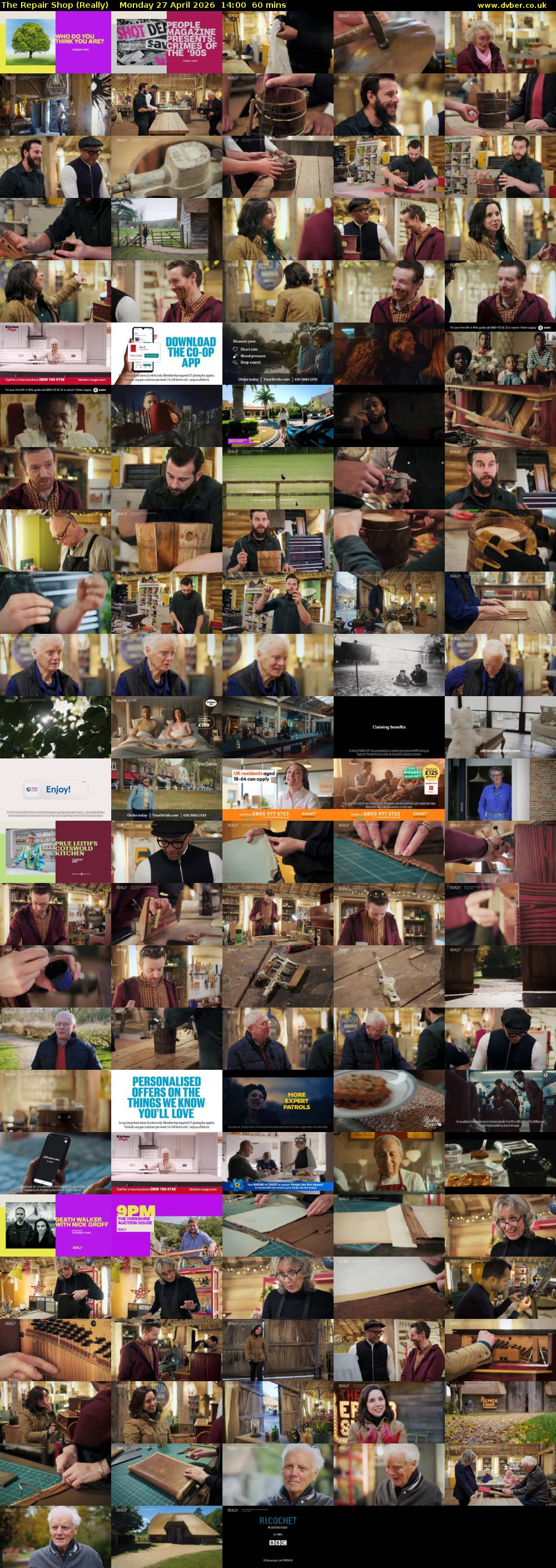The Repair Shop (Really) Monday 27 April 2026 14:00 - 15:00