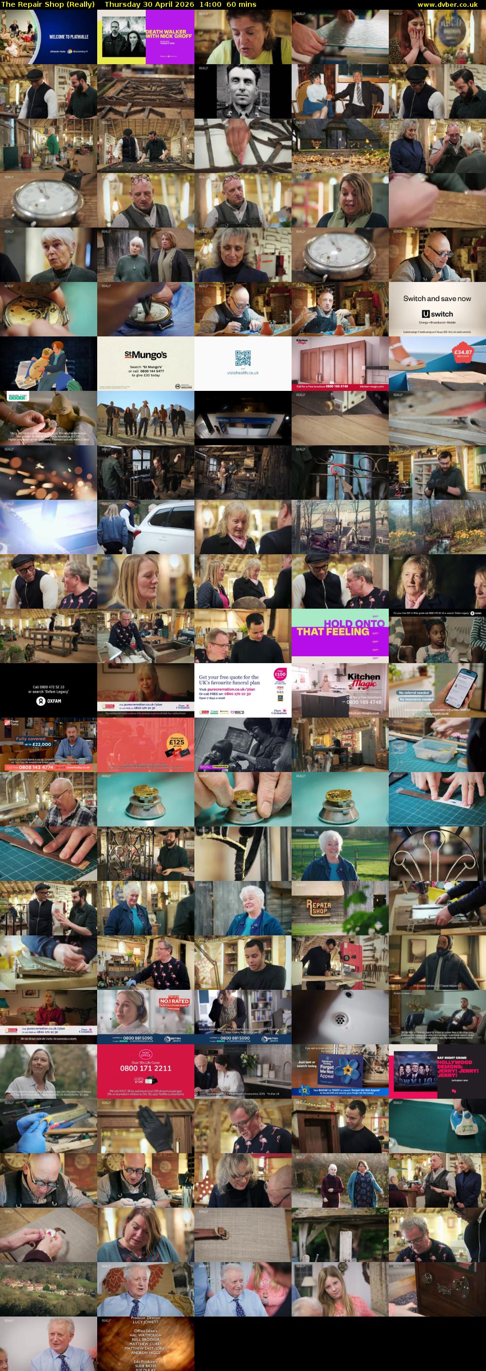 The Repair Shop (Really) Thursday 30 April 2026 14:00 - 15:00