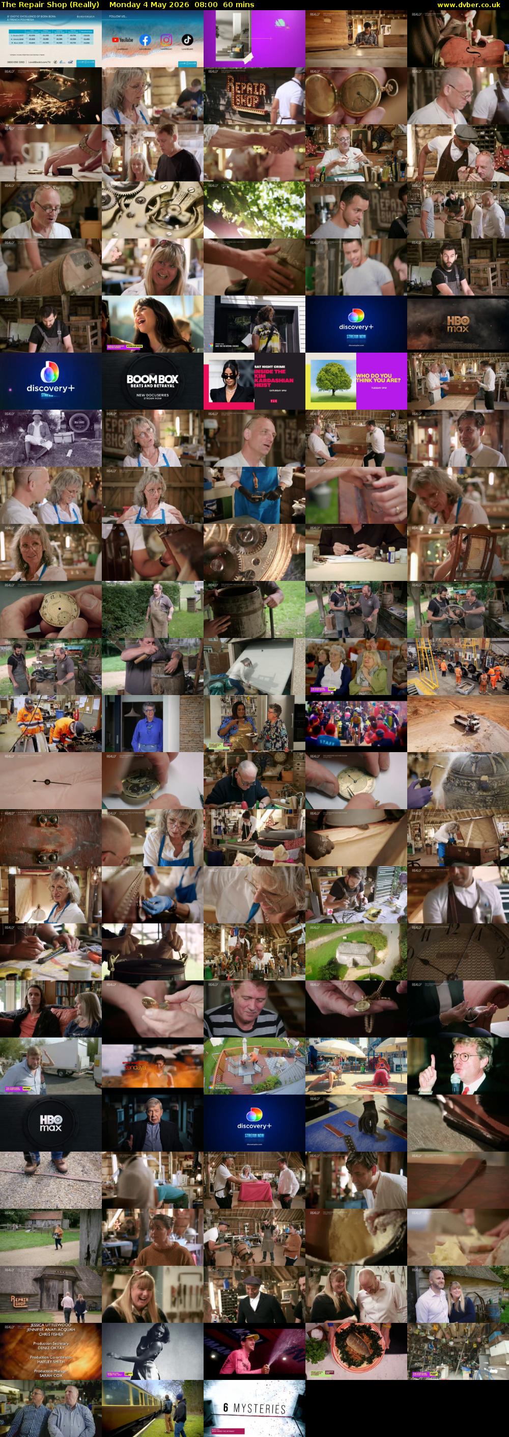 The Repair Shop (Really) Monday 4 May 2026 08:00 - 09:00