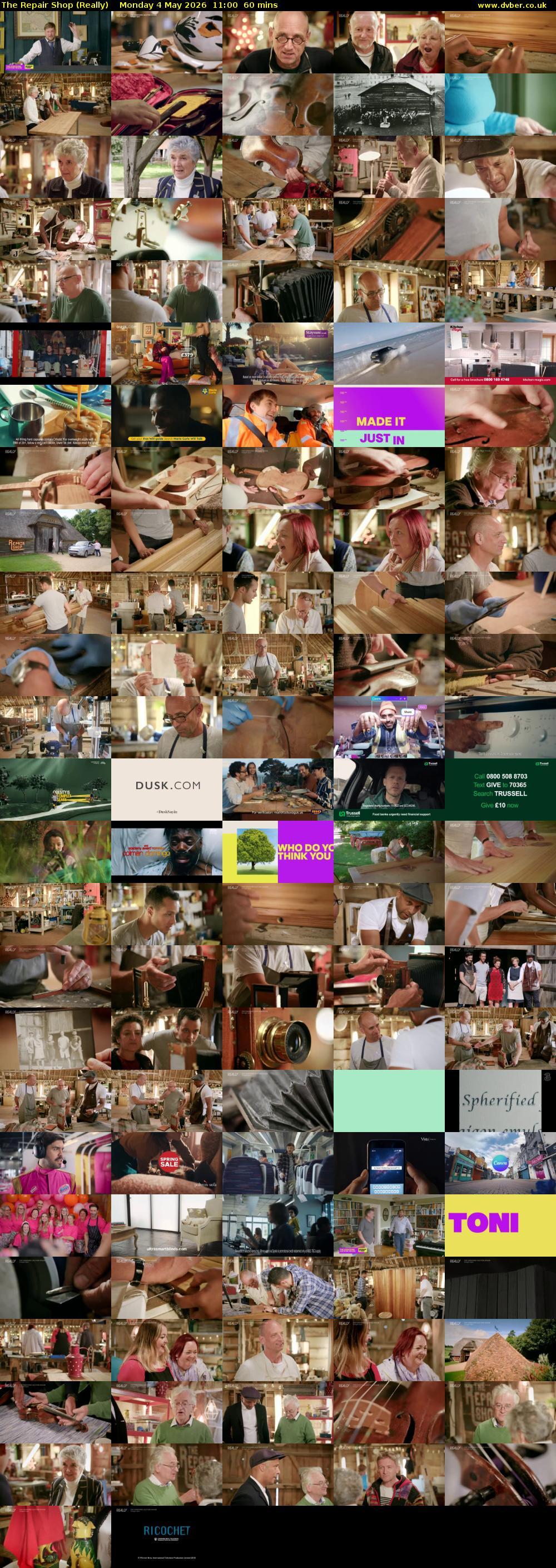 The Repair Shop (Really) Monday 4 May 2026 11:00 - 12:00