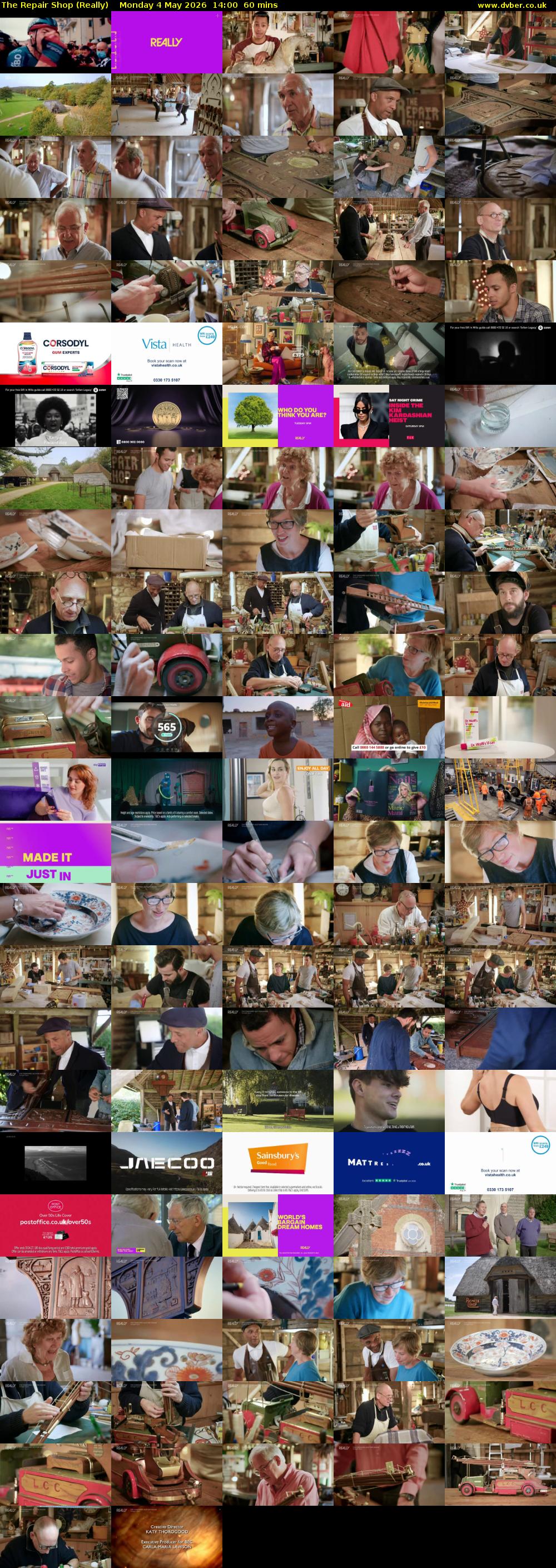 The Repair Shop (Really) Monday 4 May 2026 14:00 - 15:00
