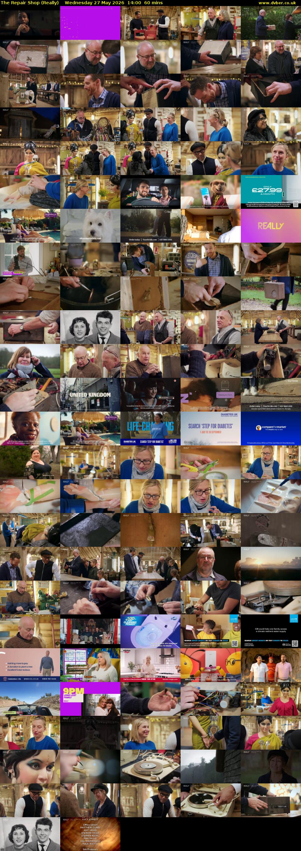 The Repair Shop (Really) Wednesday 27 May 2026 14:00 - 15:00