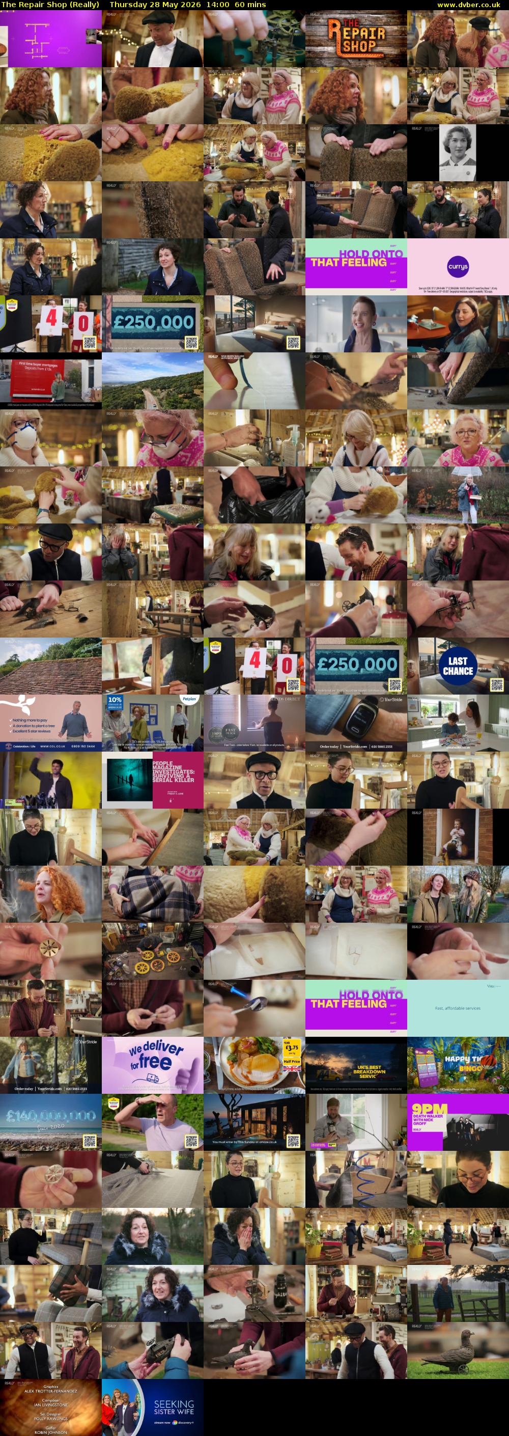 The Repair Shop (Really) Thursday 28 May 2026 14:00 - 15:00