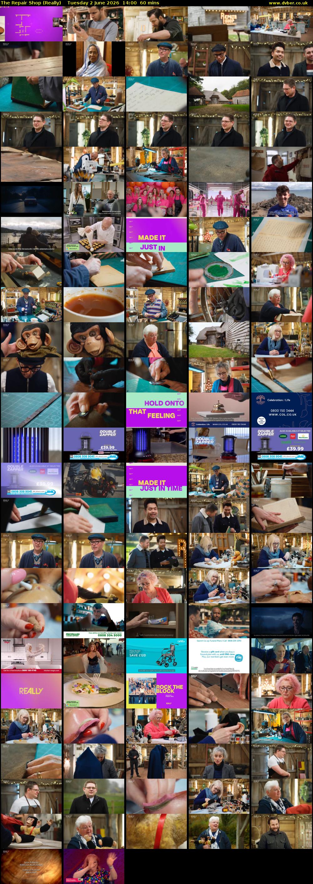 The Repair Shop (Really) Tuesday 2 June 2026 14:00 - 15:00