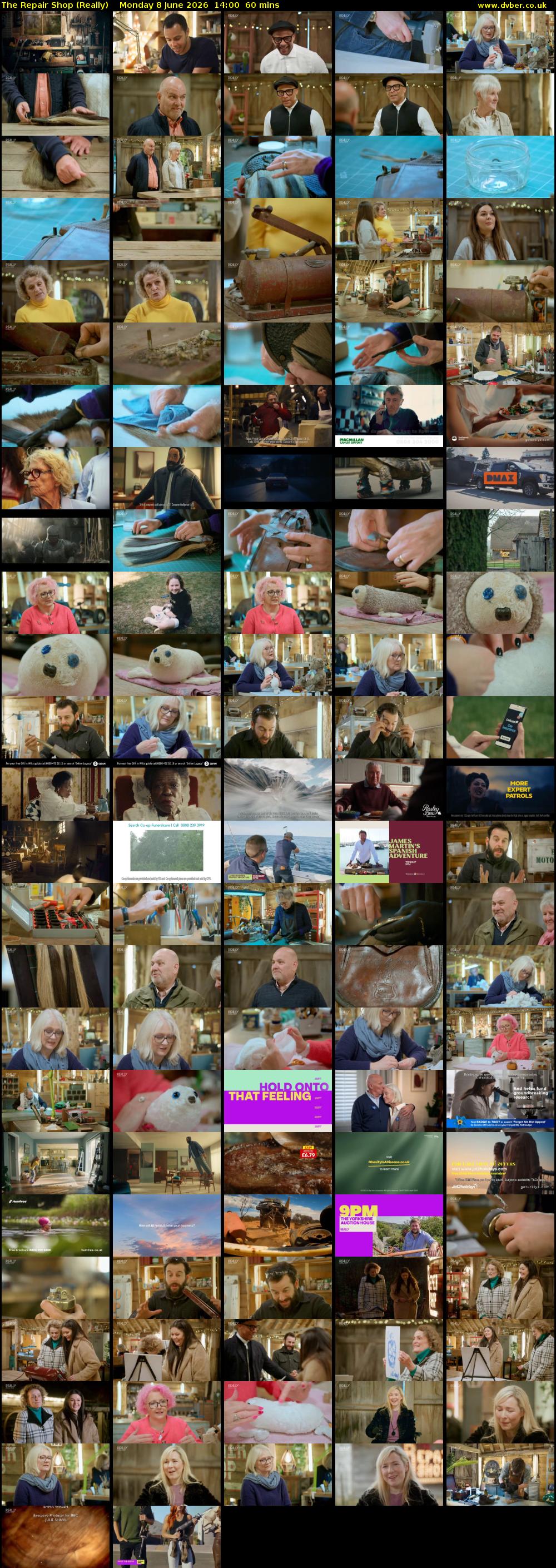 The Repair Shop (Really) Monday 8 June 2026 14:00 - 15:00