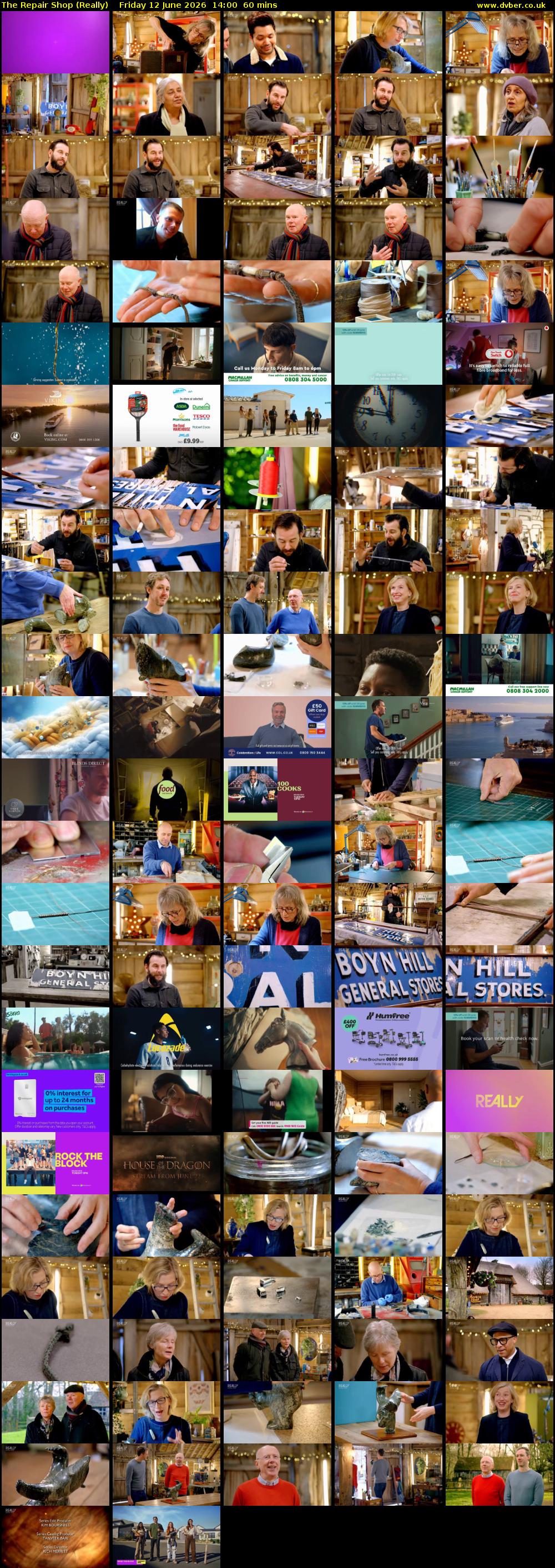 The Repair Shop (Really) Friday 12 June 2026 14:00 - 15:00