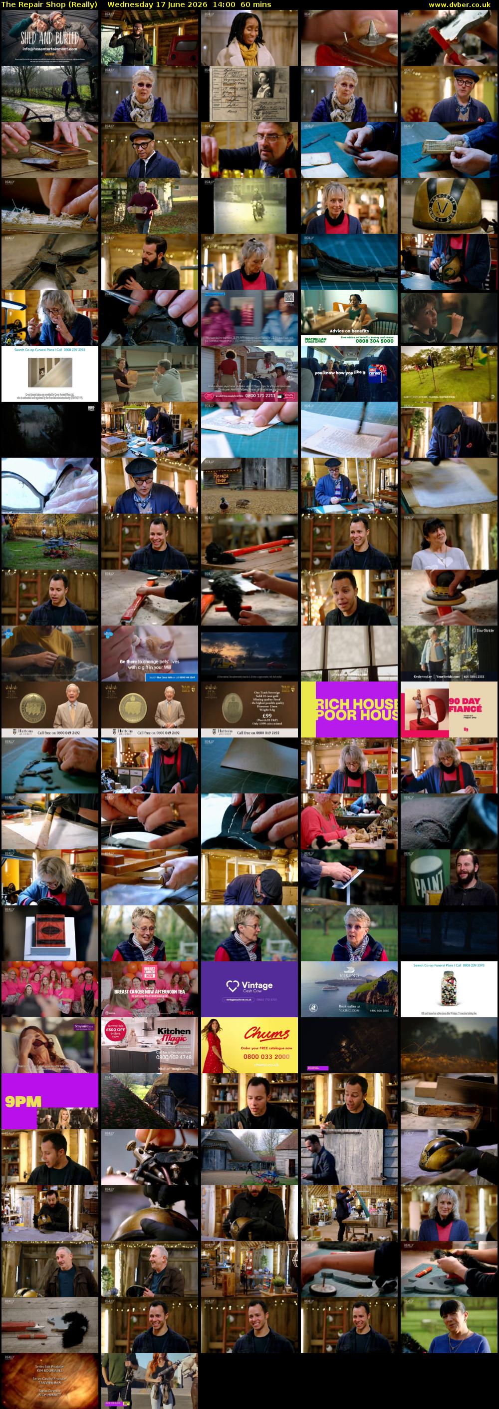 The Repair Shop (Really) Wednesday 17 June 2026 14:00 - 15:00