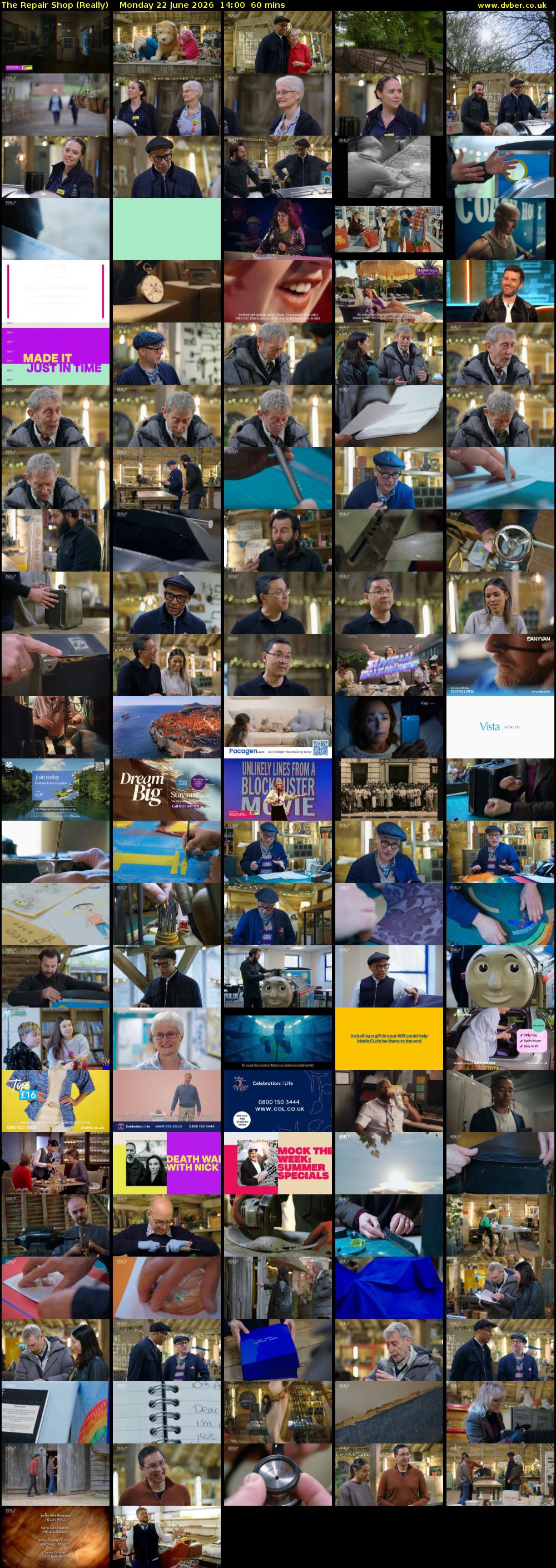 The Repair Shop (Really) Monday 22 June 2026 14:00 - 15:00
