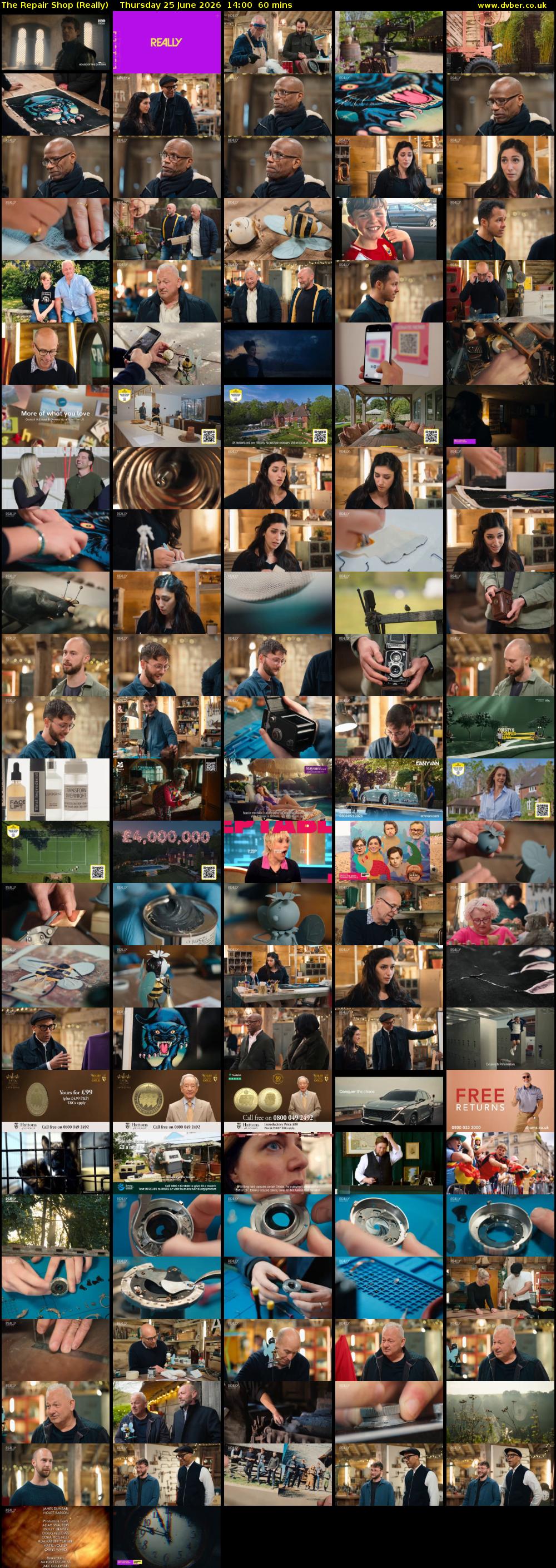 The Repair Shop (Really) Thursday 25 June 2026 14:00 - 15:00