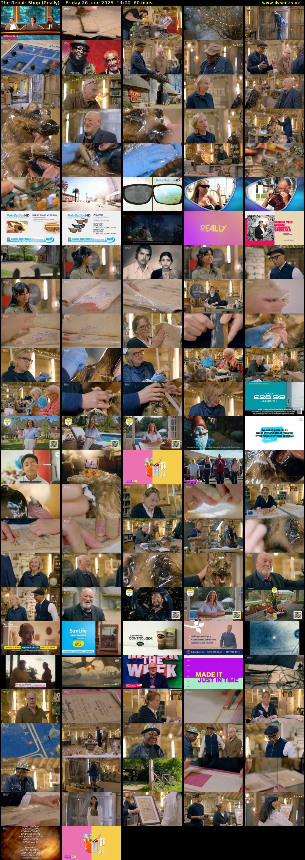 The Repair Shop (Really) Friday 26 June 2026 14:00 - 15:00