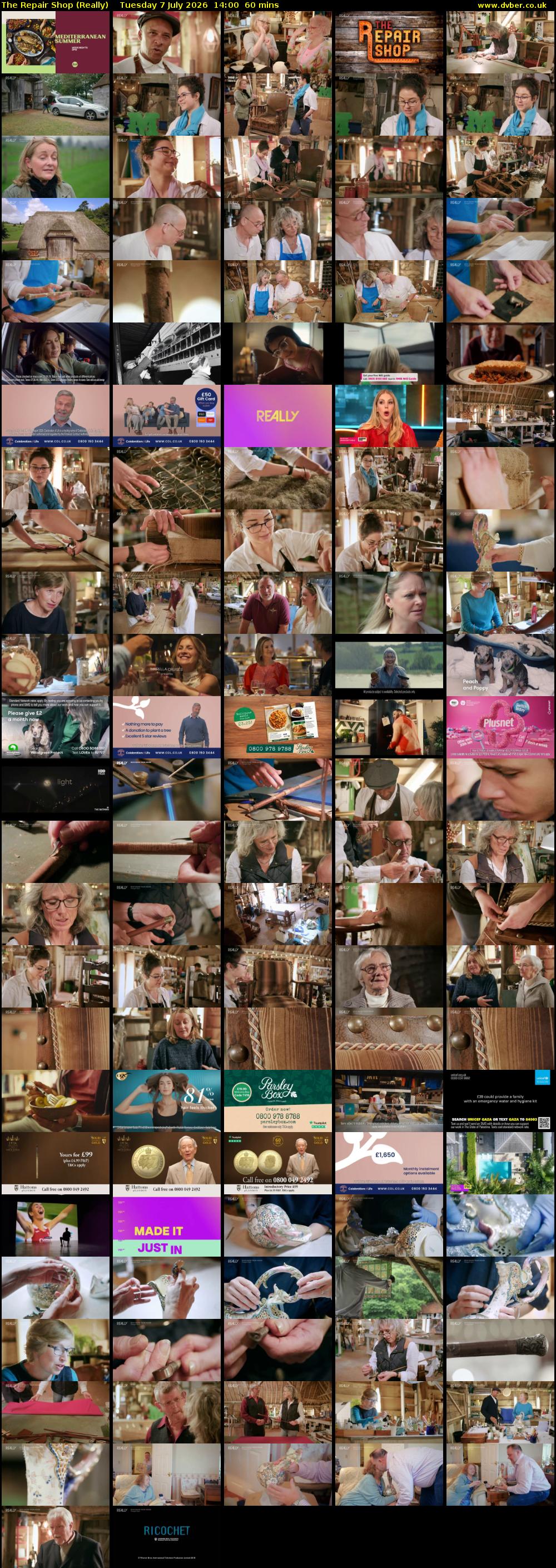 The Repair Shop (Really) Tuesday 7 July 2026 14:00 - 15:00